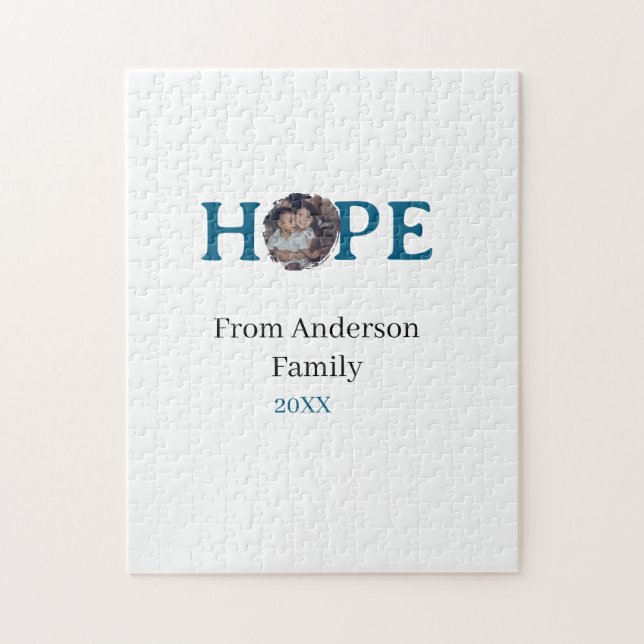 Hope blue holidays bold letter kids photo name yea pussel (Vertikal)