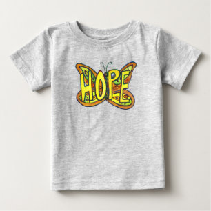 Hope Butterfly Inspirational Ord Art Anpassningsba T Shirt
