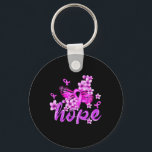 Hope Butterfly Lila Ribbon Overdose Awareness Nyckelring<br><div class="desc">Hope Butterfly Lila Ribbon Overdose Awareness</div>