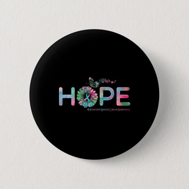 HOPE Butterfly Metastatic Breast Cancer Awareness Knapp (Framsida)
