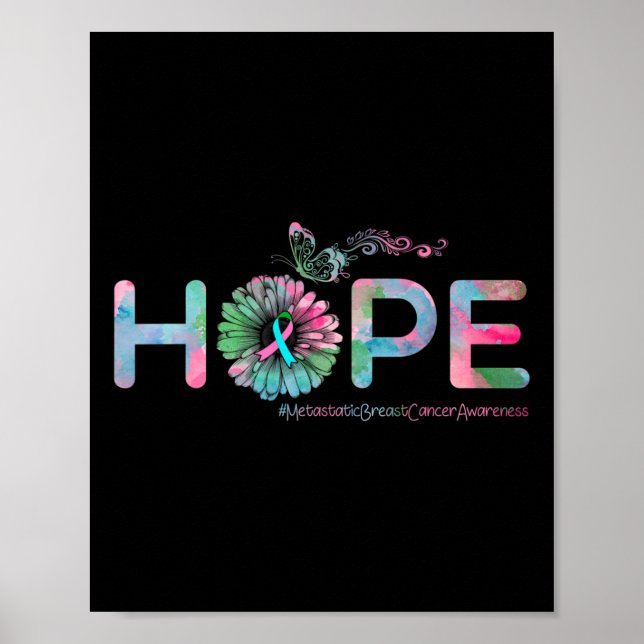 HOPE Butterfly Metastatic Breast Cancer Awareness Poster (Framsidan)