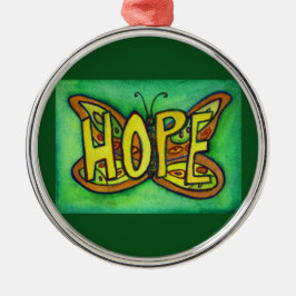 Hope Butterfly Ord Gift Helgdag Ornament