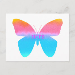 Hope Butterfly Vykort
