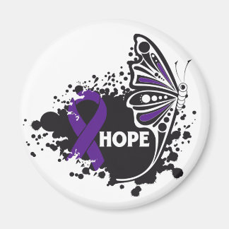 Hope Chiari Malformation Butterfly Magnet