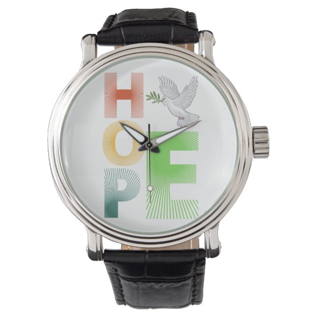 Hope - Christian Faith Inspirational Armbandsur (Framsida)