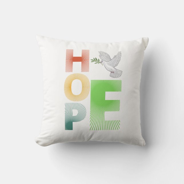 Hope - Christian Faith Inspirational Cushions Kudde (Framsida)