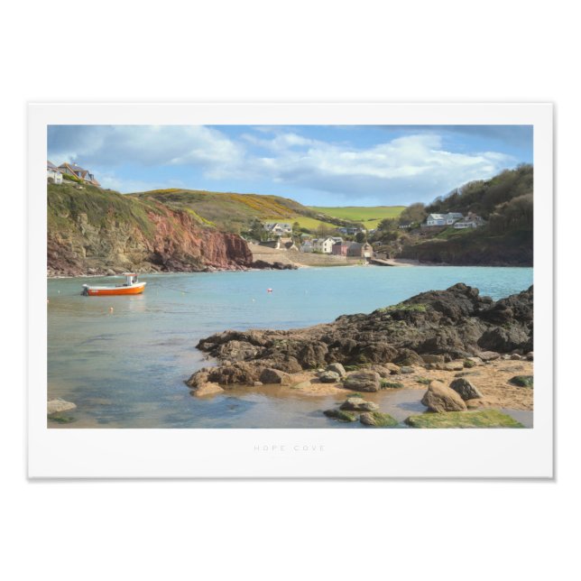 Hope Cove Fototryck (Framsidan)