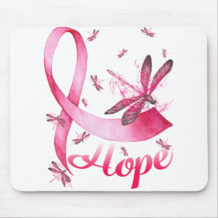 Hope Dragonfly Breast Cancer Awareness T-Shirt Musmatta