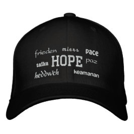 Hope - Embroiderad Hat Broderad Keps