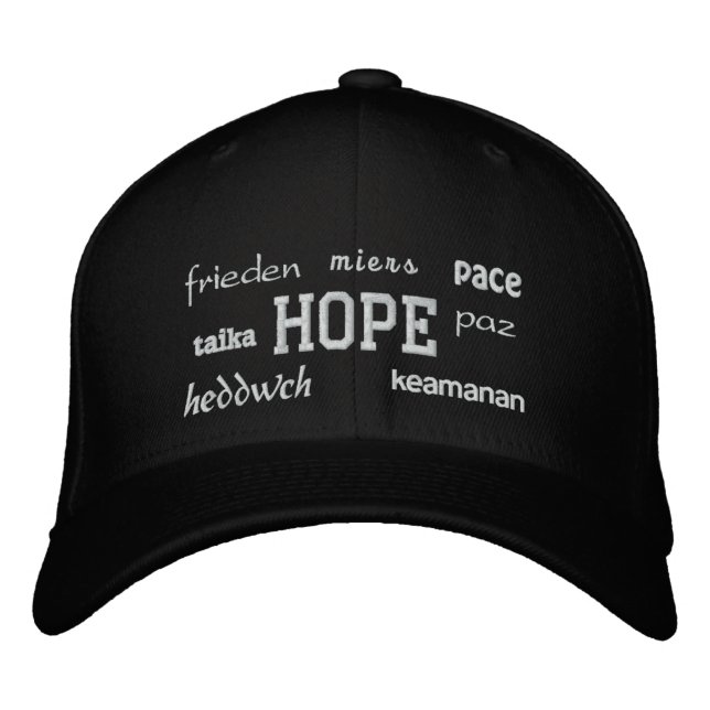 Hope - Embroiderad Hat Broderad Keps (Framsida)