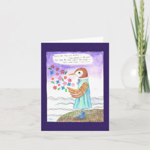 Hope Emily Dickenson dikt vän Sympathy Support  Kort