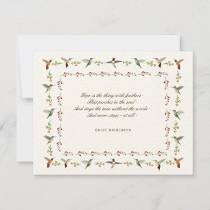 Hope Emily Dickinson Anteckningskort