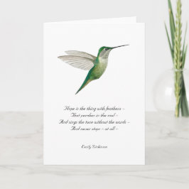 Hope Emily Dickinson Note Card Anteckningskort