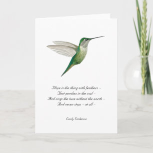 Hope Emily Dickinson Note Card Anteckningskort