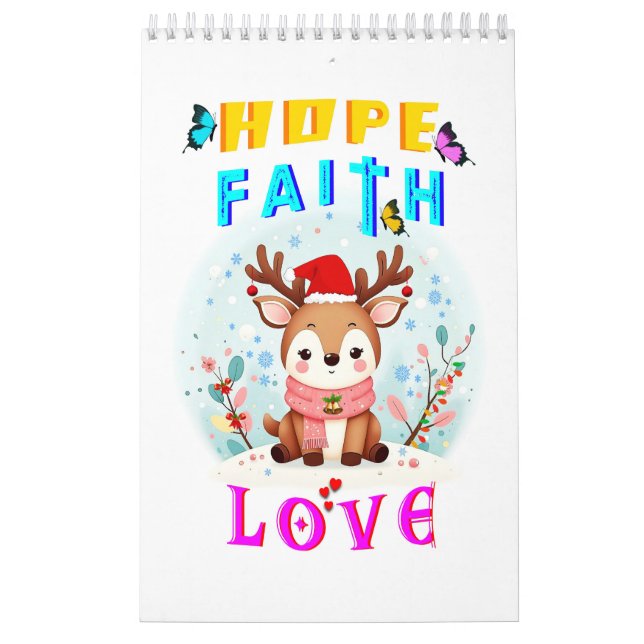 Hope Faith Kärlek Kalender (Omslag)