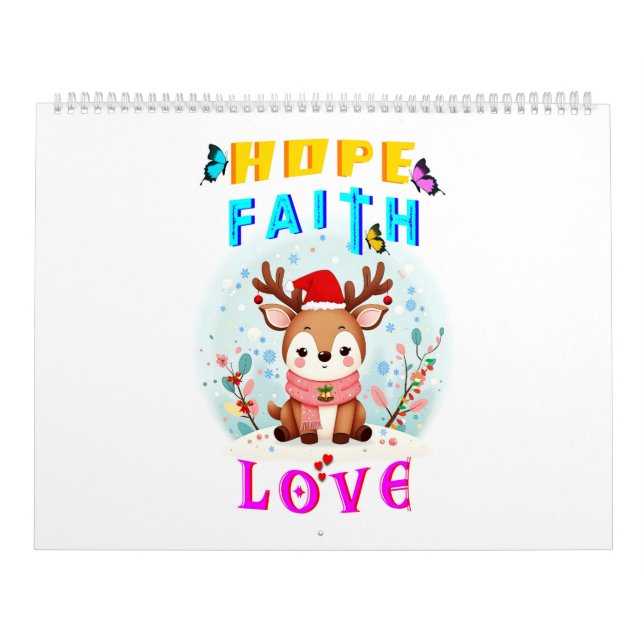 Hope Faith Kärlek Kalender (Omslag)