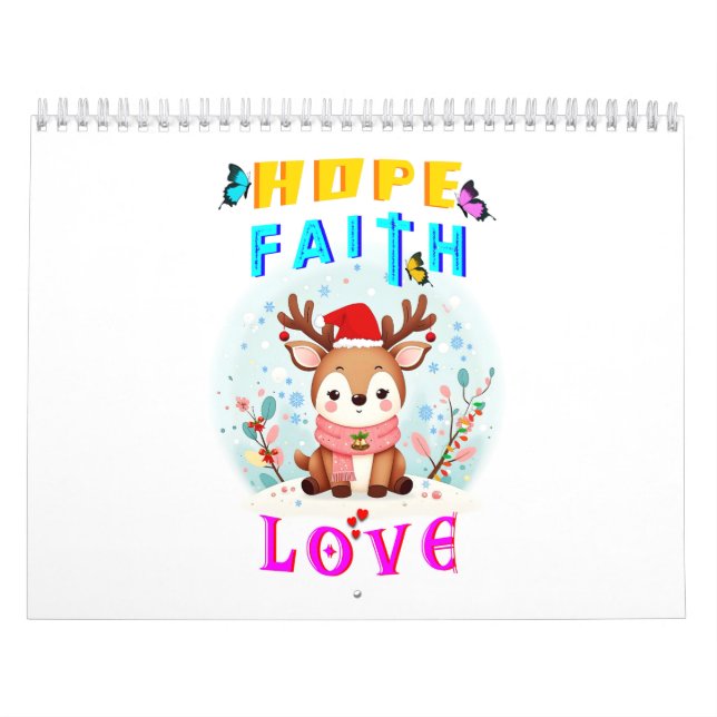 Hope Faith Kärlek Kalender (Omslag)