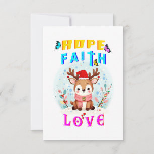 Hope Faith Kärlek Kort