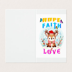 Hope Faith Kärlek Kort