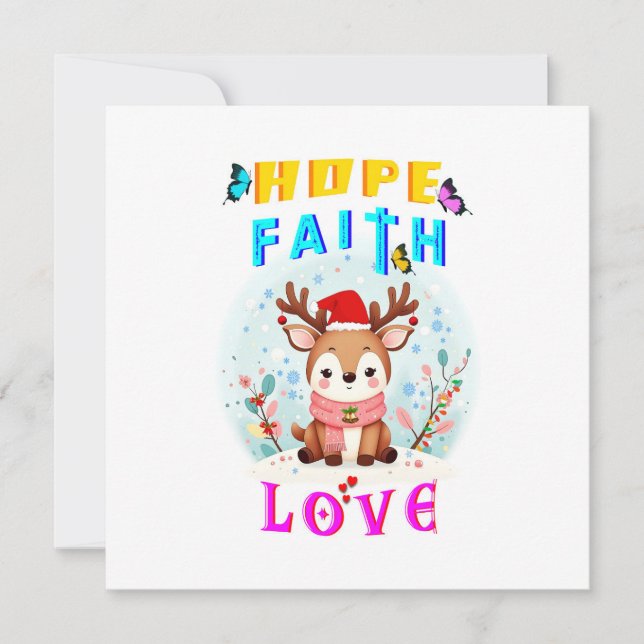 Hope Faith Kärlek Meddelande (Framsida)