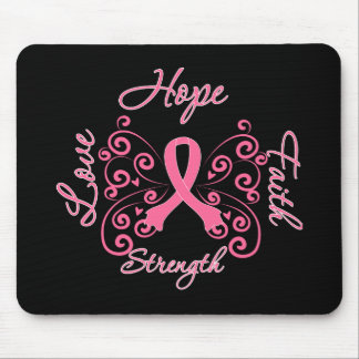 Hope Faith Kärlek Strength Breast Cancer Musmatta