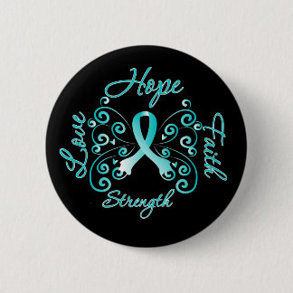 Hope Faith Kärlek Strength Cervical Cancer Knapp