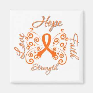 Hope Faith Kärlek Strength Leukemia Magnet