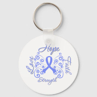 Hope Faith Kärlek Strength Stomach Cancer Nyckelring