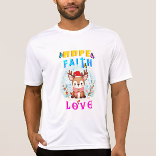 Hope Faith Kärlek T Shirt