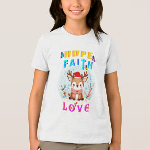 Hope Faith Kärlek T Shirt