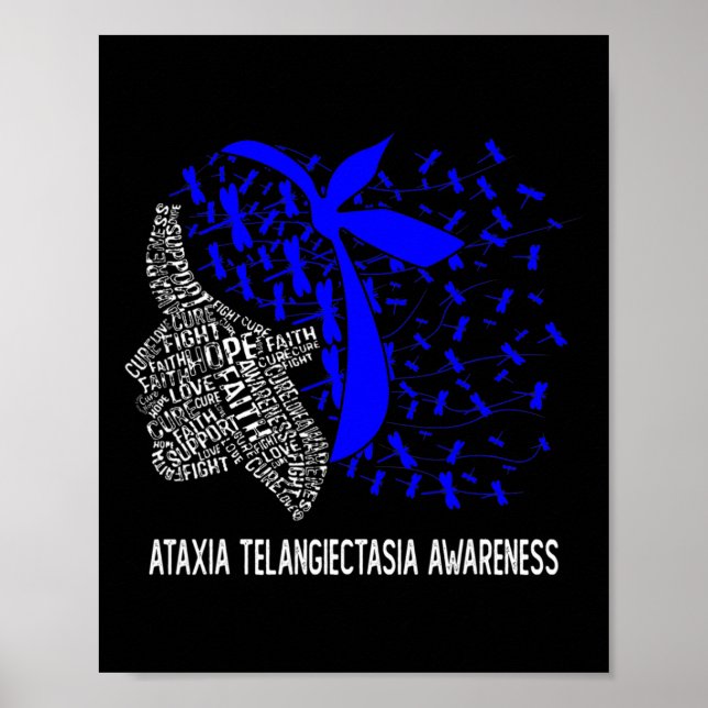 Hope Fight Ataxi Telangiectasia Awareness Poster (Framsidan)