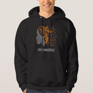 Hope Fiure Cure Support Crps Awareness Dragonfly W Hoodie