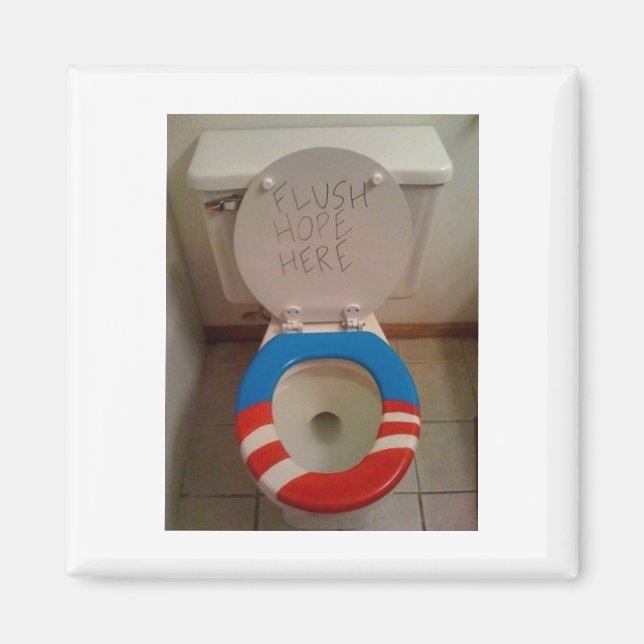 Hope-Flush Hope Toilet Magnet (Framsidan)