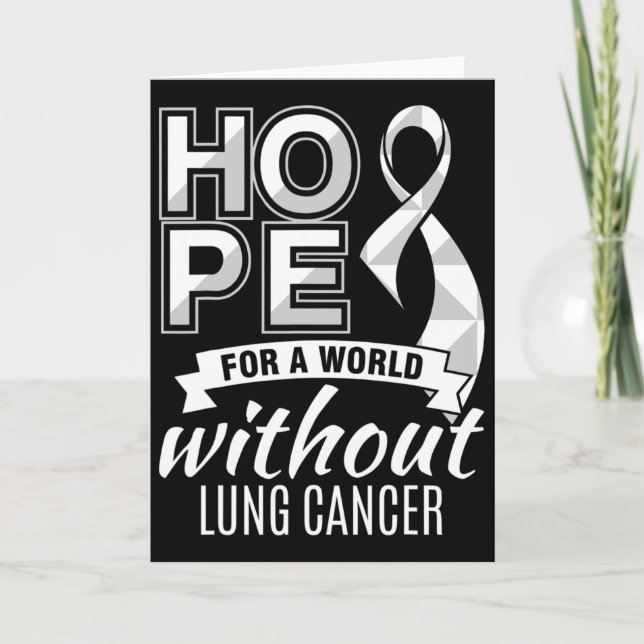 Hope For A World Without Lung Cancer  Kort (Framsida)