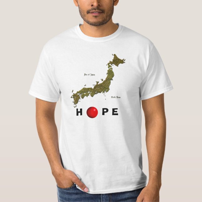 HOPE for JAPAN Earthquake Relief Shirt Tröja (Framsida)
