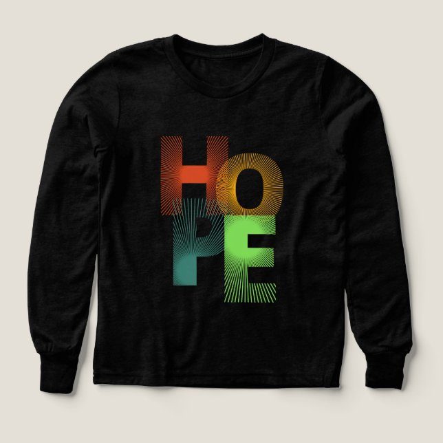 HOPE Geometrisk typografi - T-shirt (Design framsida)