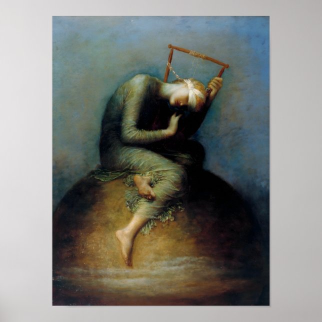 Hope George Watts Art Poster (Framsidan)