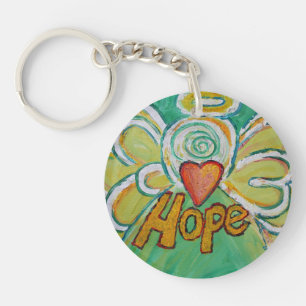 Hope Guardian Angel Ord Anpassningsbar Keychain
