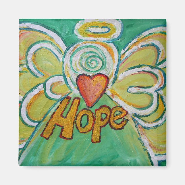 Hope Guardian Angel Ord Anpassningsbar Magnets Magnet (Framsidan)