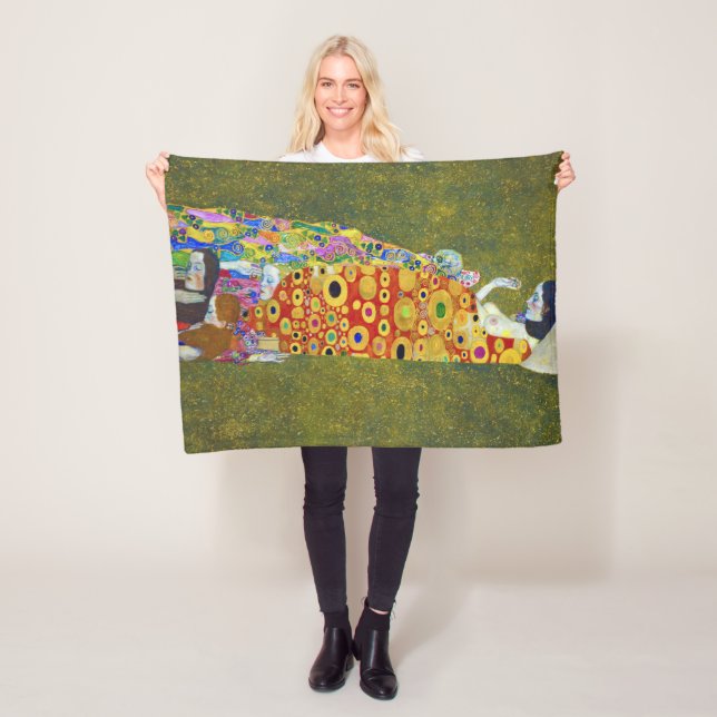 Hope, Gustav Klimt Fleecefilt (På plats)