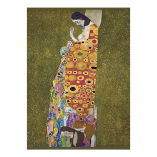 Hope, Gustav Klimt Fototryck