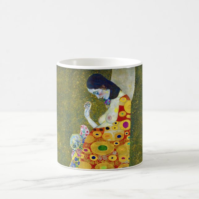 Hope, Gustav Klimt Kaffemugg (Center)