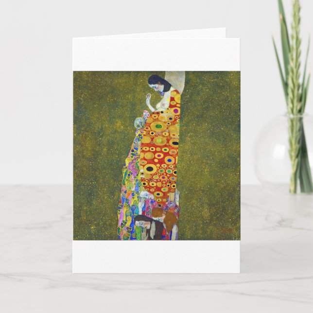 Hope, Gustav Klimt Kort (Framsida)