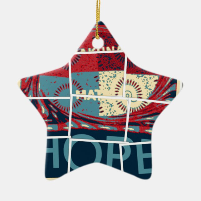 Hope Hakuna Matata Julgransprydnad Keramik (Framsidan)