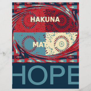 Hope Hakunamatata Loely Inspirational Edgy vektor