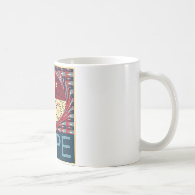 Hope Hakunamatata Loely Inspirational Edgy vektor Kaffemugg (Höger)