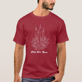Hope Has Come Christmas Candle Illustration T Shirt