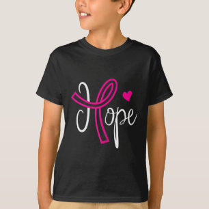 Hope Heart Rosa Ribbon I Women Support Gift T Shirt