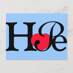 Hope Heart-vykort Vykort
