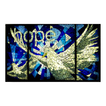 Hope Heliga Spirit Dove Christian Art Poster